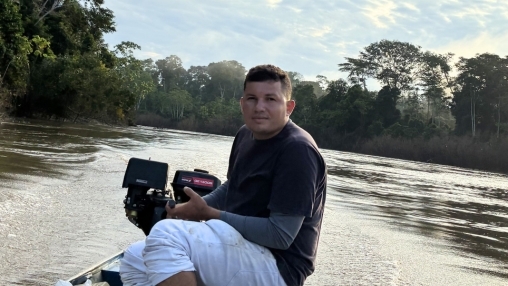 Barqueiro Jeriv&atilde; &eacute; morador da Reserva Cazumb&aacute;