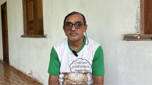 Seu Nenzinho &eacute; presidente da Associa&ccedil;&atilde;o de Moradores da Reserva Cazumb&aacute;