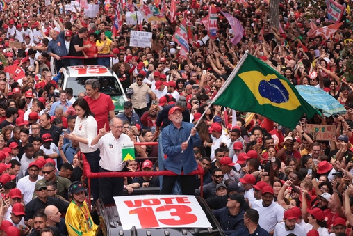 Campanha de Lula na Av. Paulista