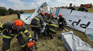 Avião cai no interior de São Paulo; duas pessoas morreram