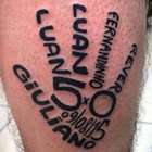 Gremista tatua nome de autores dos gols do Gre-Nal