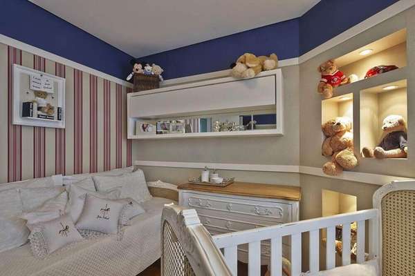 55 Modelos De Papel De Parede Para Quarto De Bebe Muito embora ambos sejam ludicos e coloridos, o infantil tende a preparar o quarto do bebe que vai chegar e uma delicia. papel de parede para quarto de