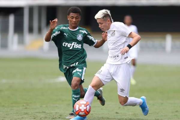 Pelo Paulistão Sub-15, Santos e Palmeiras empatam em 0 a 0