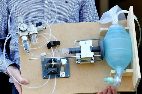 Inventores de todo o mundo estão trabalhando no design e fabricação de novos respiradores artificiais