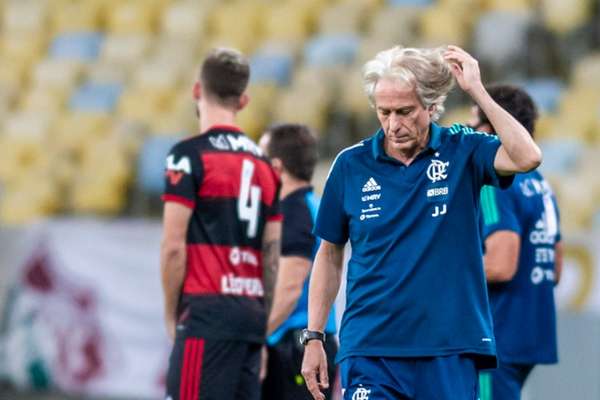 O técnico Jorge Jesus no comando do Flamengo (Foto: Marcelo Cortes / Flamengo)