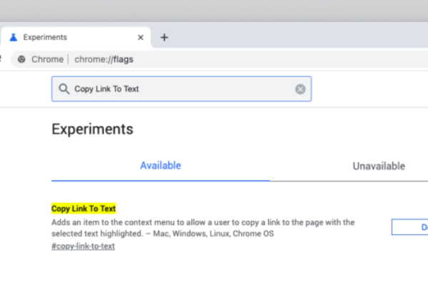 copy link text chrome copy link text chrome