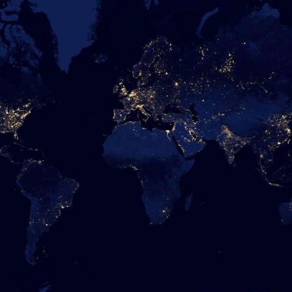 Google Earth usa imagens da Nasa para mostrar Terra à noite