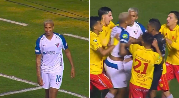 Deyverson provoca torcida rival e se envolve em tumulto no Equador; Veja