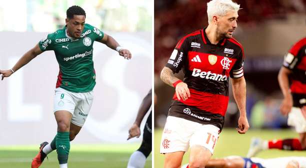 Probabilidade de Palmeiras ser campeão brasileiro é de 57,5%; Flamengo tem 23,8%, diz UFMG