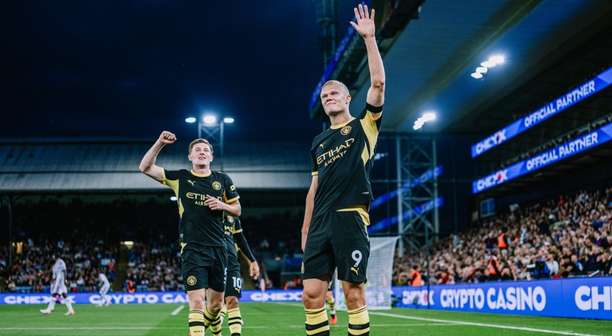 Haaland e Cherki brilham, e Manchester City goleia o Crystal Palace