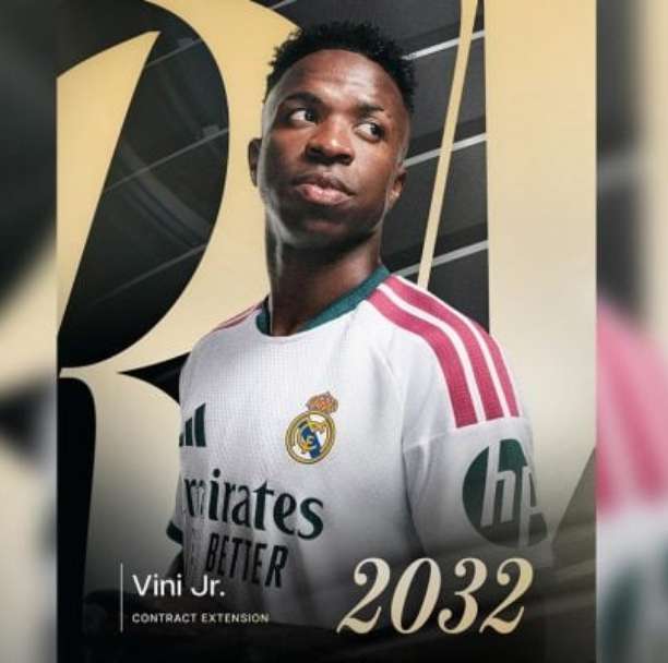 Real Madrid acerta renovação de Vini Jr até 2032 e encerra novela contratual