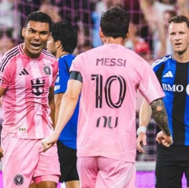 Casemiro desencanta pelo Inter Miami, mas Messi rouba a cena em 7 a 1