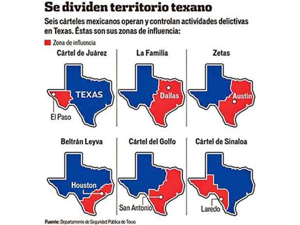 De acuerdo con el Gobierno de Texas, su territorio es usado para el trasporte de la mayoría de la droga que se consume en EU. Foto: Especial