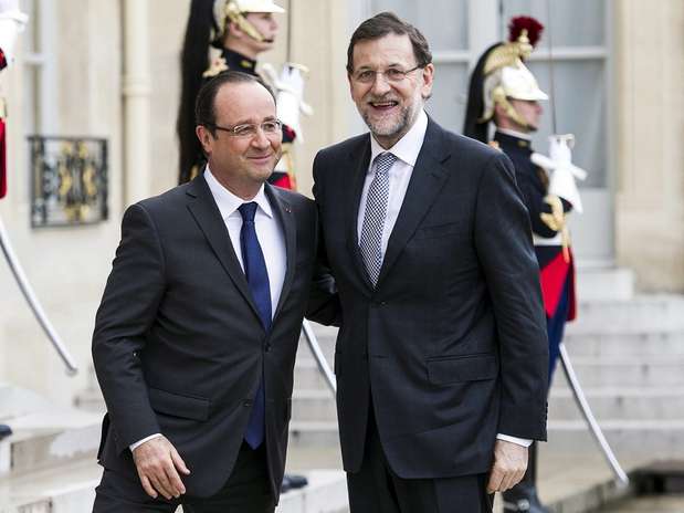 El presidente de Francia, François Hollande, recibe a Mariano Rajoy Foto: EFE