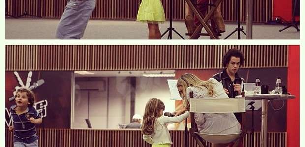 Claudia Leitte posta foto do filho durante ensaio do ...