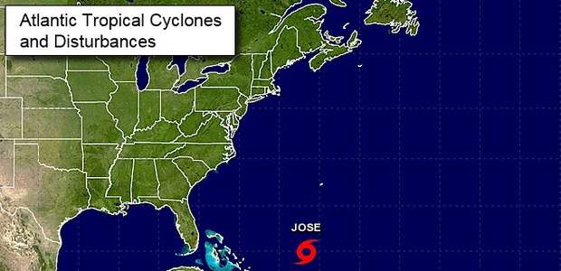 Furacão José perde força e é rebaixado a tempestade tropical