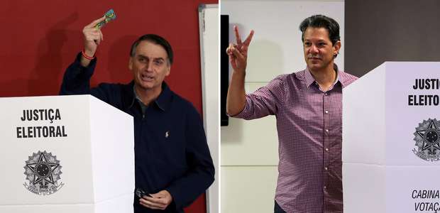 No Twitter, Bolsonaro abre vantagem sobre Haddad