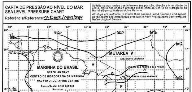 Depressão tropical se formou na costa entre ES e sul da BA