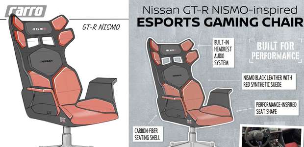 Nissan desenvolve cadeiras para gamers inspiradas em carros