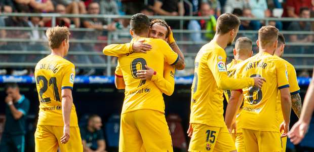 Com gols de Messi, Suárez e Griezmann, Barcelona vence o ...