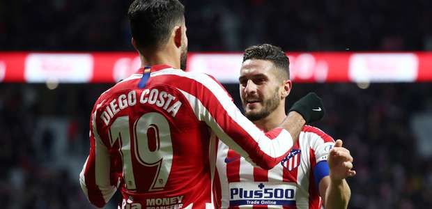 Diego Costa marca, Atlético vence e cola em Barça e Real