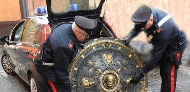 Polícia da Itália reencontra escudo de Giuseppe Garibaldi