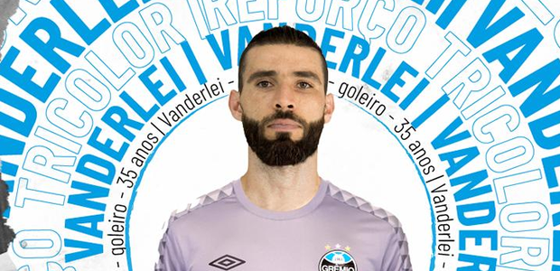 Grêmio encerra novela e tira goleiro Vanderlei do Santos