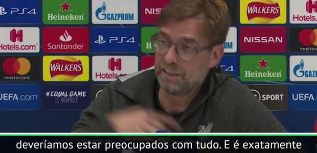 Klopp se irrita sobre coronavírus novamente: "Não ...
