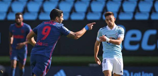 Suárez marca, e Atlético de Madrid bate o Celta de Vigo