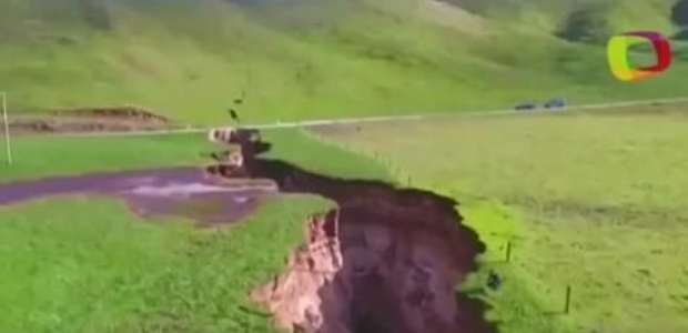 Cratera gigante aparece na Nova Zelândia