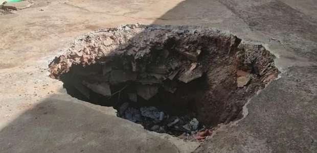 Homem cai em fossa desativada e é atendido pelo Siate