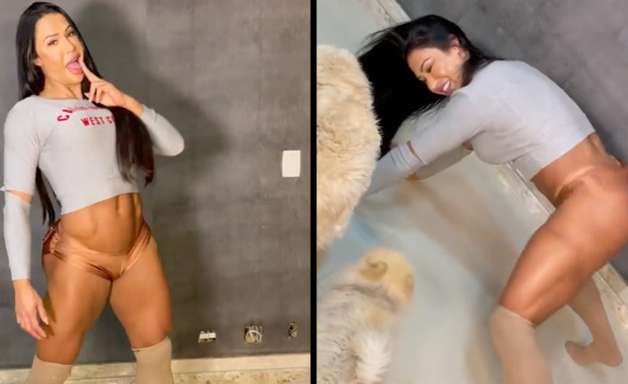 Gracy Barbosa rebola de calcinha em vídeo e ganha elogios