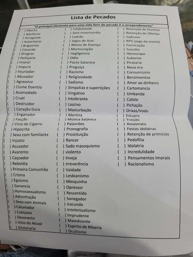 Pronografia? Veja memes da lista de pecados