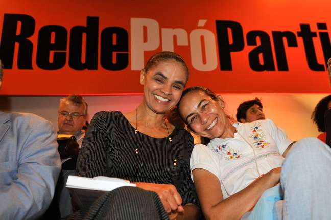 Heloísa Helena (Psol) participou do lançamento da Rede, em Brasília