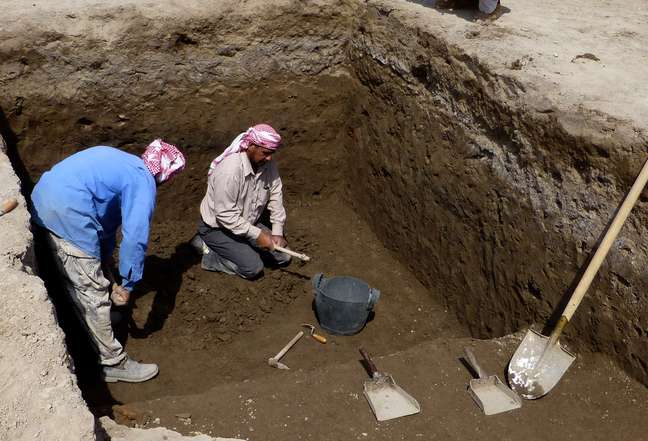 A descoberta, do tamanho de um campo de futebol, foi feita na antiga cidade de Ur, hoje Iraque