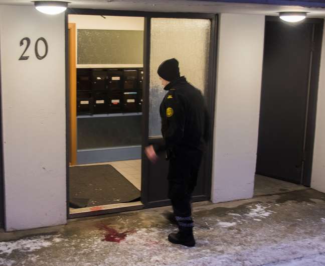 <p>Cena do tiroteio no leste de Reykjavik, que terminou na primeira morte de uma pessoa durante uma opera&ccedil;&atilde;o policial na hist&oacute;ria da Isl&acirc;ndia</p>