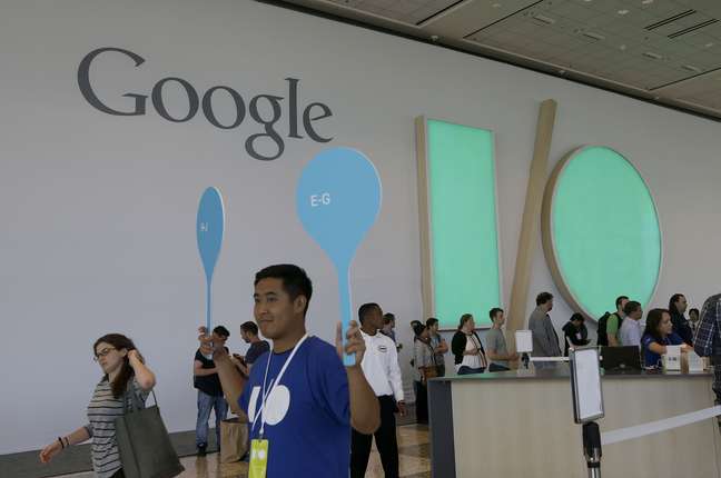 <p>O Google I/O acontece no Moscone Center em São Francisco, Califórnia (EUA)</p>