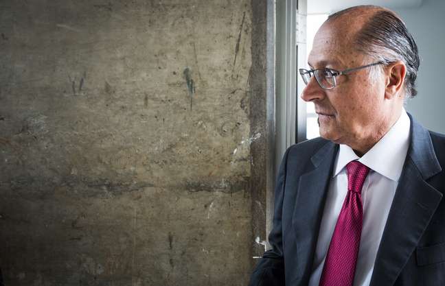 <p>Geraldo Alckmin esteve em&nbsp;debate realizado na sede do SBT, em Osasco</p>