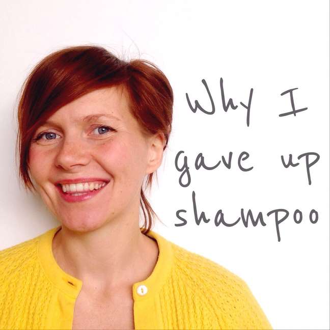 <p>Lucy Aitken Read, abandonou o shampoo na tentativa de obter um cabelo com mais brilho e fios mais espessos</p>