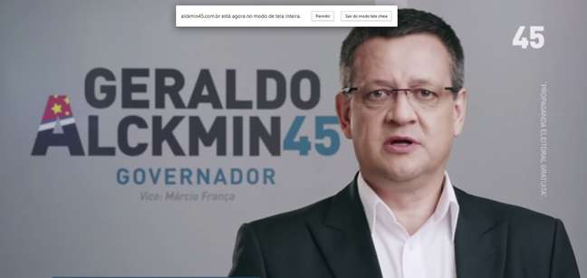 <p>Beto Albuquerque em propaganda de Geraldo Alckmin</p>
