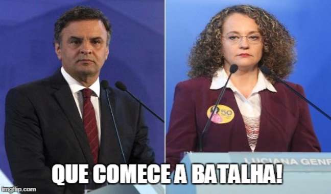 Aécio chateado com Luciana lidera memes do debate da CNBB