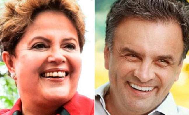 <p>Dilma Rousseff e Aécio Neves disputam segundo turno em 26 de outubro</p>