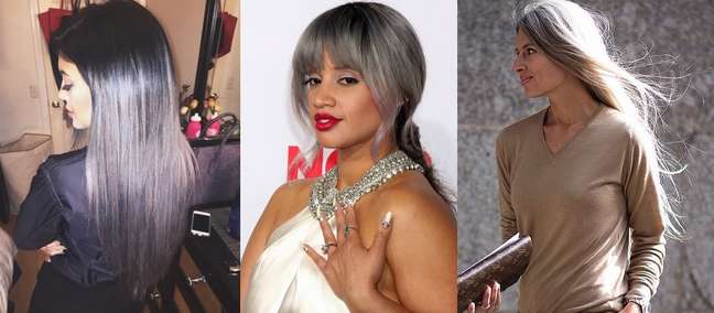 Kylie Jenner, Dascha Polanca e Sarah Harrison investiram em cabelo longo prateado