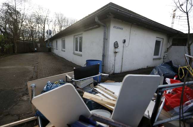 Foto de 13 de janeiro mostra o antigo anexo do campo de concentração Buchenwald, que seria usado para abrigar 21 refugiados na cidade de Schwerte