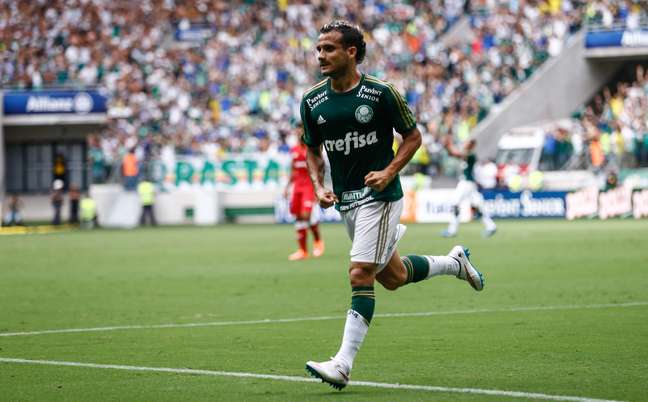 <p>Maikon Leite marcou o terceiro gol do Palmeiras contra o Audax</p>