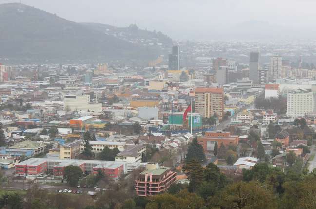 Vista da cidade de Temuco: hospitalidade faltou em alguns momentos no lugar que recebeu o maior evento da sua história com a vinda da Seleção Brasileira