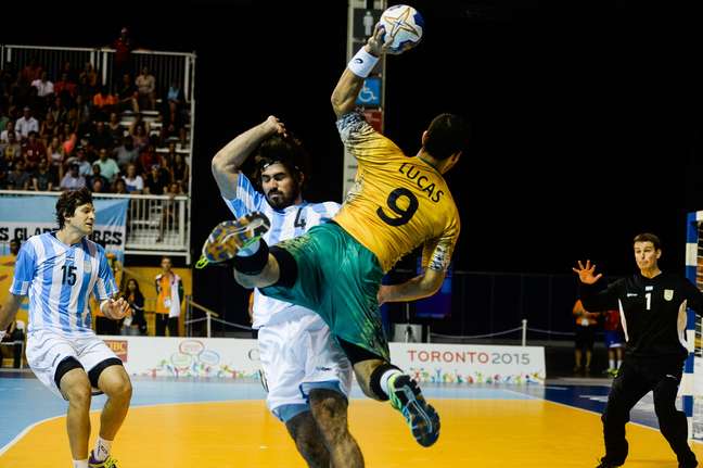 Brasil e Argentina se enfrentaram neste sábado na disputa pela medalha de ouro do handebol masculino nos Jogos Pan-Americanos de Toronto