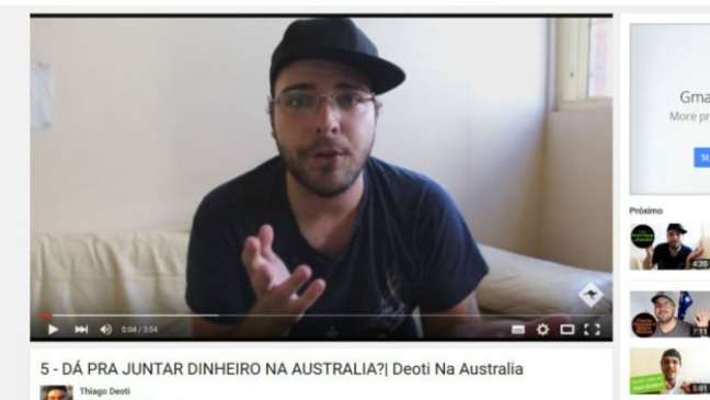 Thiago Deotti mora em Brisbane, na Austrália, desde 2013