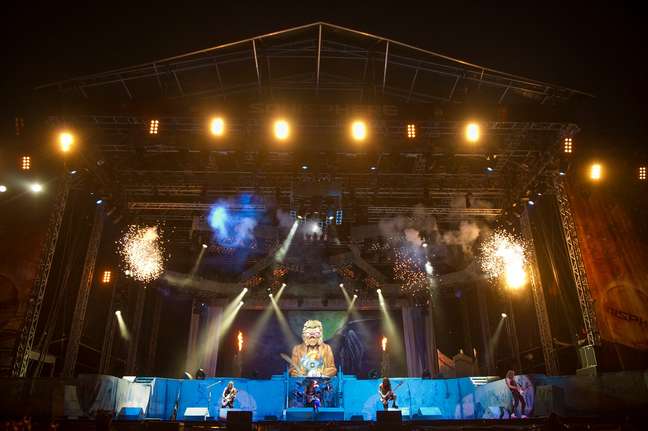 O Iron Maiden realizará shows em cinco cidades brasileiras entre os dias 17 e 26 de março