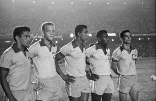 Garrincha e Pelé juntos na Seleção Brasileira